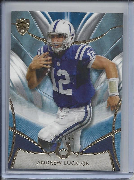 ANDREW LUCK 2014 TOPPS SUPREME BLUE PARALLEL #D 73/144