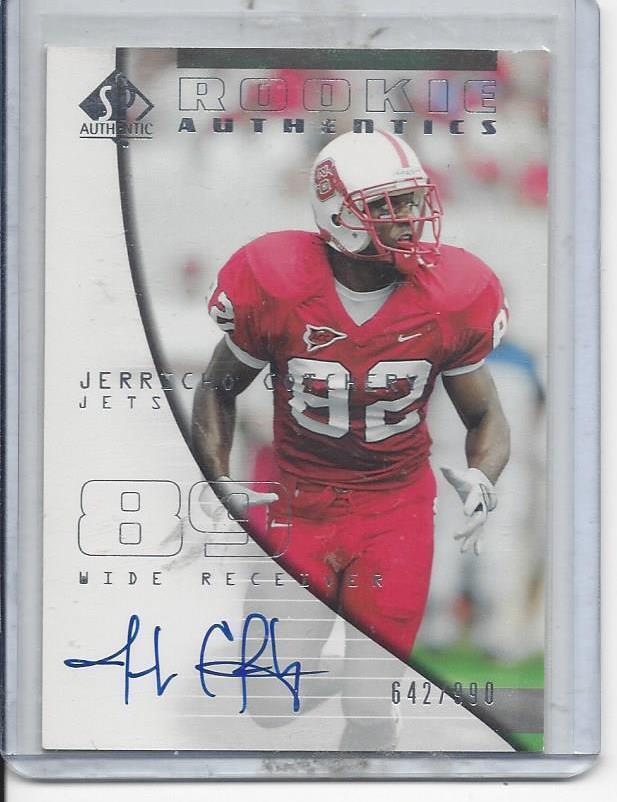 JERICHO COTCHERY 2004 SP AUTHENTIC ROOKIE AUTHENTICS ON CARD TRUE RC AUTO /990
