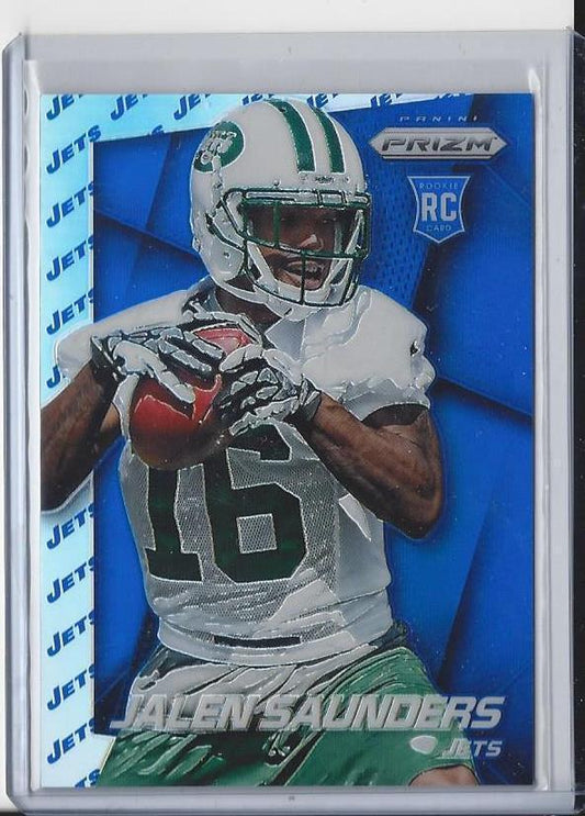 JALEN SAUNDERS 2014 PANINI PRIZM BLUE TEAM LOGO PRIZMS REFRACTOR RC #D 6/50
