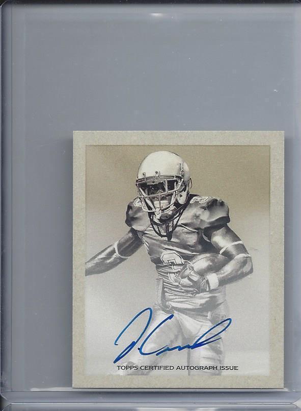 JAMISON CROWDER 2015 BOWMAN MINI REDSKINS ON CARD AUTO RC
