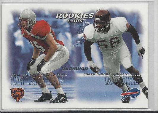BRIAN URLACHER 2000 SKYBOX DOMINION BEARS RC #242