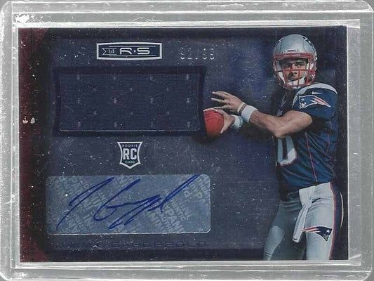 JIMMY GAROPPOLO 2014 ROOKIES & STARS LONGEVITY RED JERSEY AUTO RC #D 92/99