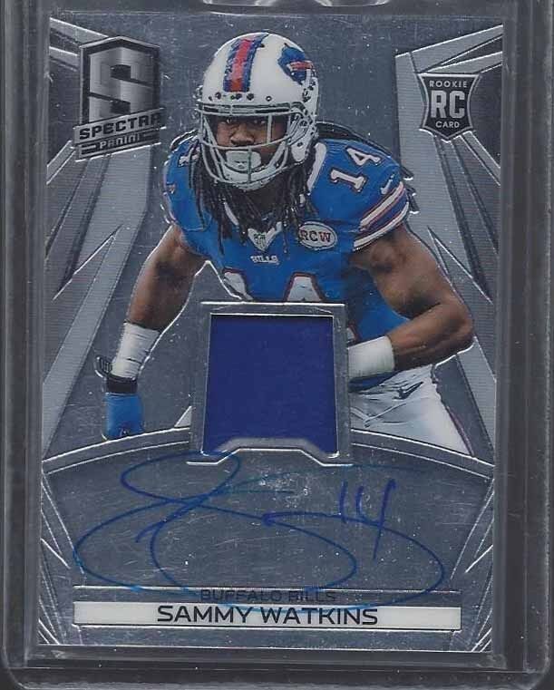 SAMMY WATKINS 2014 PANINI SPECTRA ON CARD ROOKIE JERSEY AUTO RC #D 149/149