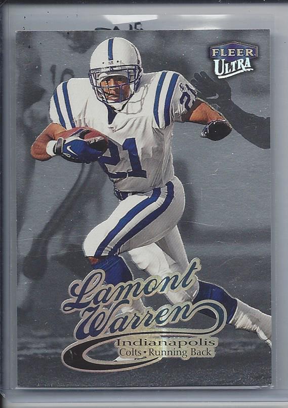 LAMONT WARREN 1999 FLEER ULTRA PLATINUM MEDALLION #D 58/99