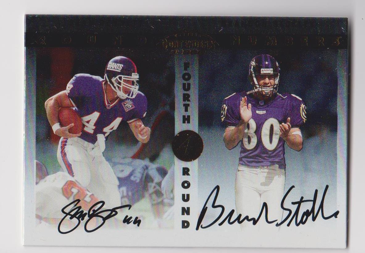 BRANDON STOKLEY SEAN BENNETT 1999 CONTENDERS SSD ROUND NUMBERS DUAL AUTO RC
