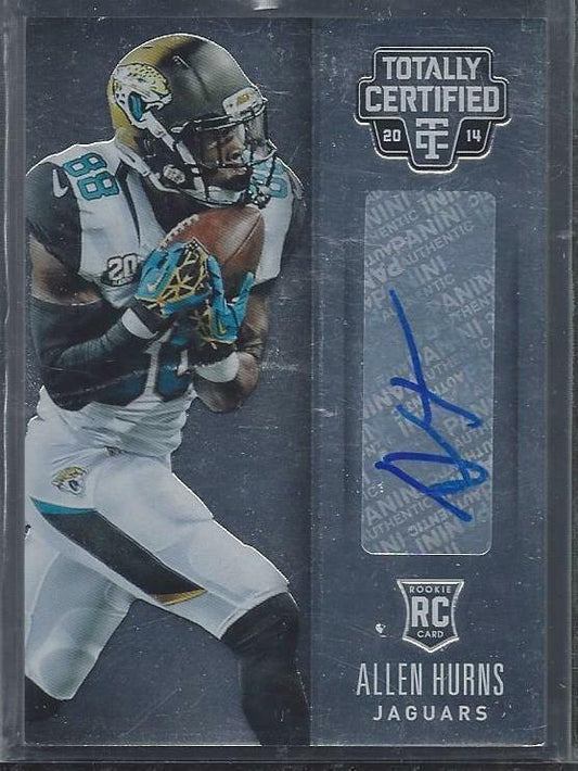 ALLEN HURNS 2014 TOTALLY CERTIFIED JAGUARS TRUE ROOKIE AUTO RC #129