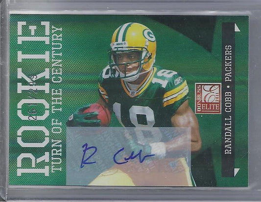 RANDALL COBB 2011 DONRUSS ELITE TURN OF THE CENTURY PACKERS AUTO RC #D 251/299