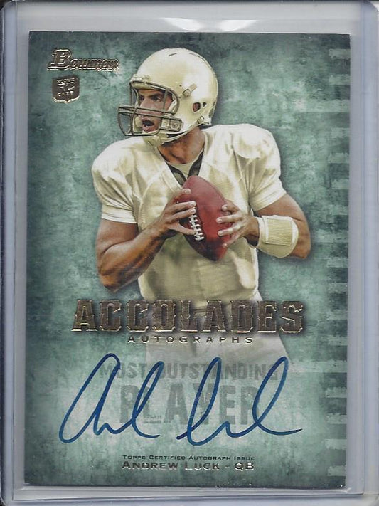 ANDREW LUCK 2012 BOWMAN ACCOLADES COLTS ON CARD AUTO RC