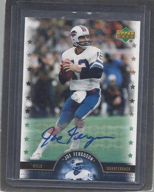 JOE FERGUSON 2005 UPPER DECK NFL LEGENDS BILLS AUTO