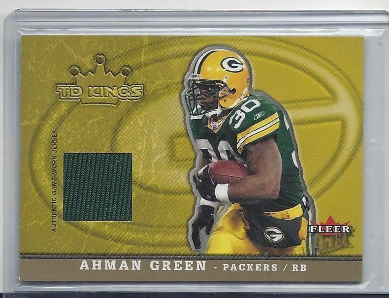 AHMAN GREEN 2005 FLEER ULTRA TD KINGS PACKERS GAME USED JERSEY #D 236/250