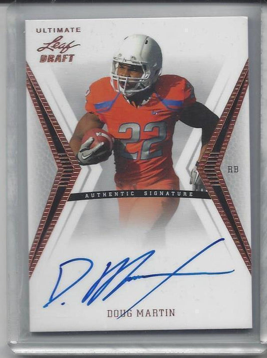 DOUG MARTIN 2012 LEAF ULTIMATE DRAFT ROOKIE ON CARD AUTO RC
