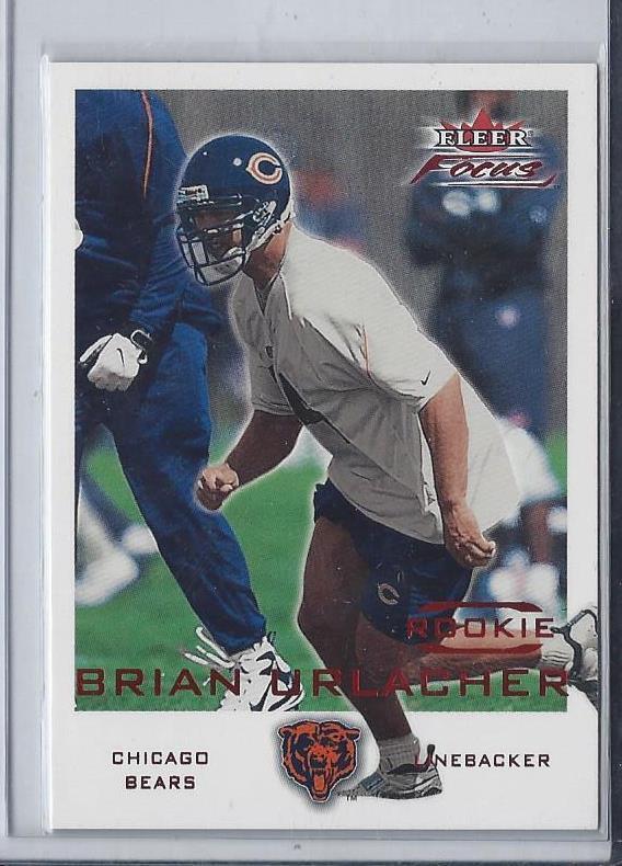 BRIAN URLACHER 2000 FLEER FOCUS BEARS TRUE RC #D 180/3999