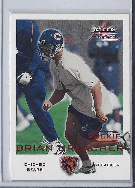 BRIAN URLACHER 2000 FLEER FOCUS BEARS TRUE RC #D 180/3999