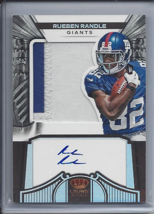 RUEBEN RANDLE 2012 CROWN ROYALE 2 COLOR SILHOUETTE PATCH AUTO RC #D /149