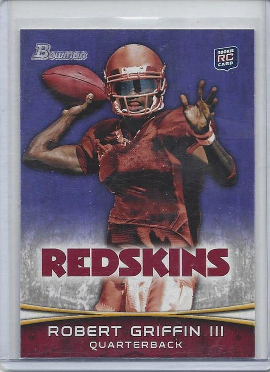 ROBERT GRIFFIN III 2012 BOWMAN PURPLE PARALLEL RC #200