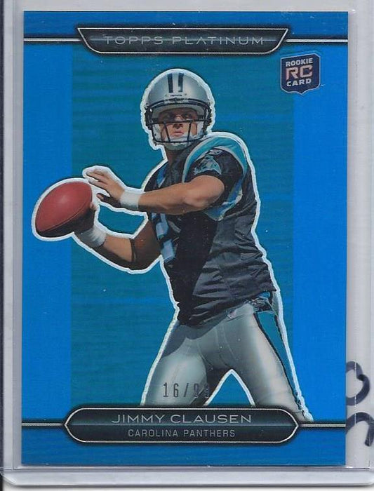 JIMMY CLAUSEN 2010 TOPPS PLATINUM BLUE REFRACTOR RC #D /99