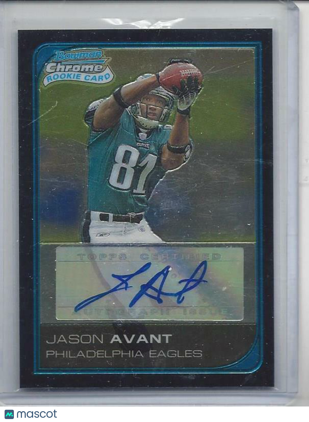 JASON AVANT 2006 BOWMAN CHROME AUTO RC #268
