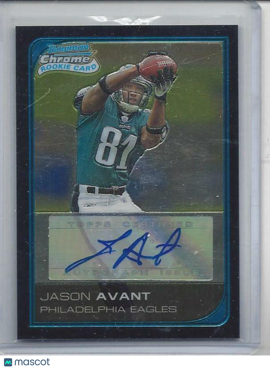 JASON AVANT 2006 BOWMAN CHROME AUTO RC #268