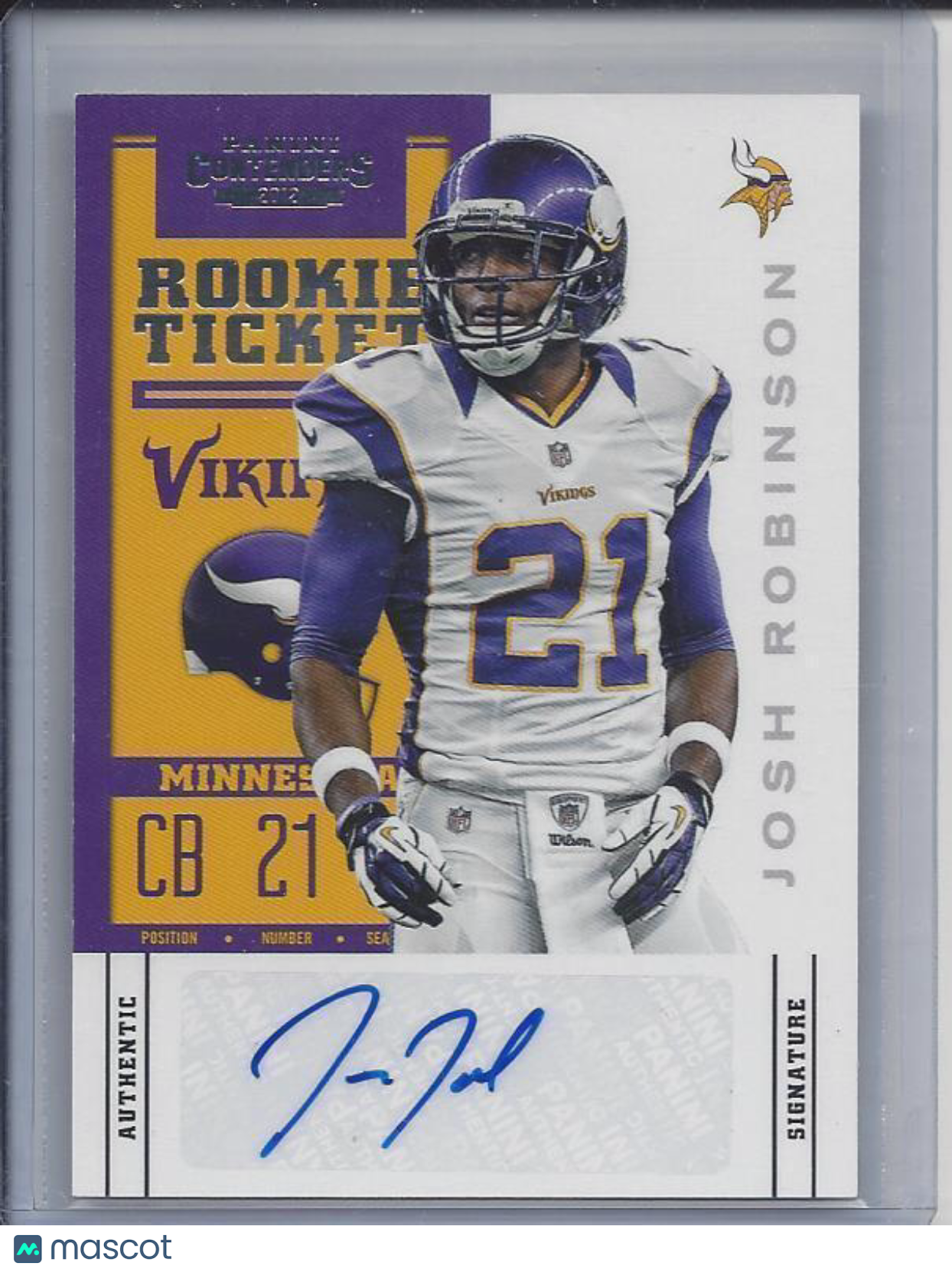 JOSH ROBINSON 2012 PANINI CONTENDERS VARIATION SP SHORT PRINT AUTO RC #149