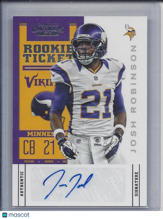 JOSH ROBINSON 2012 PANINI CONTENDERS VARIATION SP SHORT PRINT AUTO RC #149
