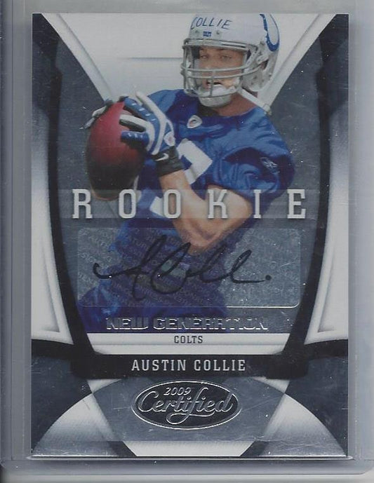 AUSTIN COLLIE 2009 CERTIFIED NEW GENERATIONS COLTS ROOKIE AUTO RC #D 3/399