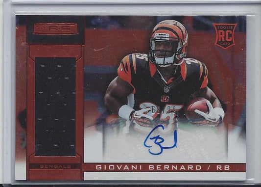 GIOVANI BERNARD 2013 ROOKIES & STARS LONGEVITY BENGALS JERSEY AUTO RC #D 68/99