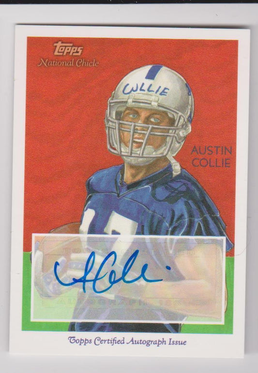 AUSTIN COLLIE 2009 TOPPS NATIONAL CHICLE COLTS AUTO RC