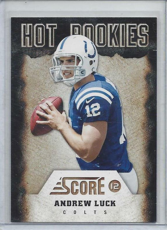 ANDREW LUCK 2012 SCORE HOT ROOKIES COLTS RC #1
