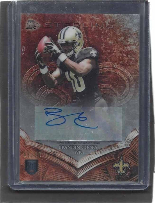 BRANDIN COOKS 2014 BOWMAN STERLING COPPER ROOKIE AUTO RC #D 69/99