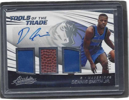 DENNIS SMITH JR 2017-18 ABSOLUTE TOOLS OF THE TRADE TRIPLE PATCH AUTO RC #D /149