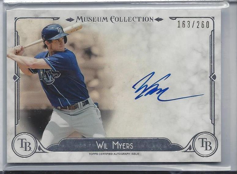 WIL MYERS 2014 TOPPS MUSEUM ON CARD AUTO #D 163/260