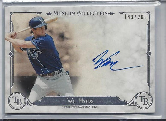 WIL MYERS 2014 TOPPS MUSEUM ON CARD AUTO #D 163/260