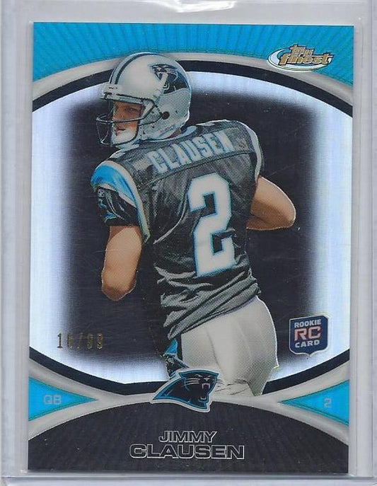 JIMMY CLAUSEN 2010 TOPPS FINEST BLACK REFRACTOR RC #D /99