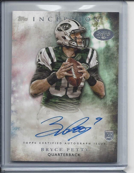 BRYCE PETTY 2015 TOPPS INCEPTION JETS ROOKIE ON CARD AUTO RC #20