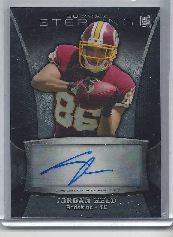 JORDAN REED 2013 BOWMAN STERLING REDSKINS ROOKIE AUTO RC