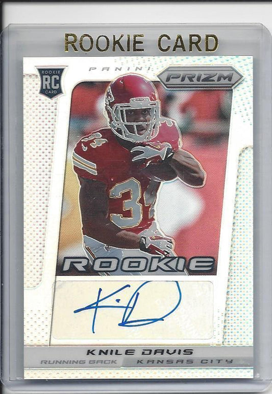KNILE DAVIS 2013 PANINI PRIZM REFRACTOR PRIZMS CHIEFS AUTO RC #D 35/99