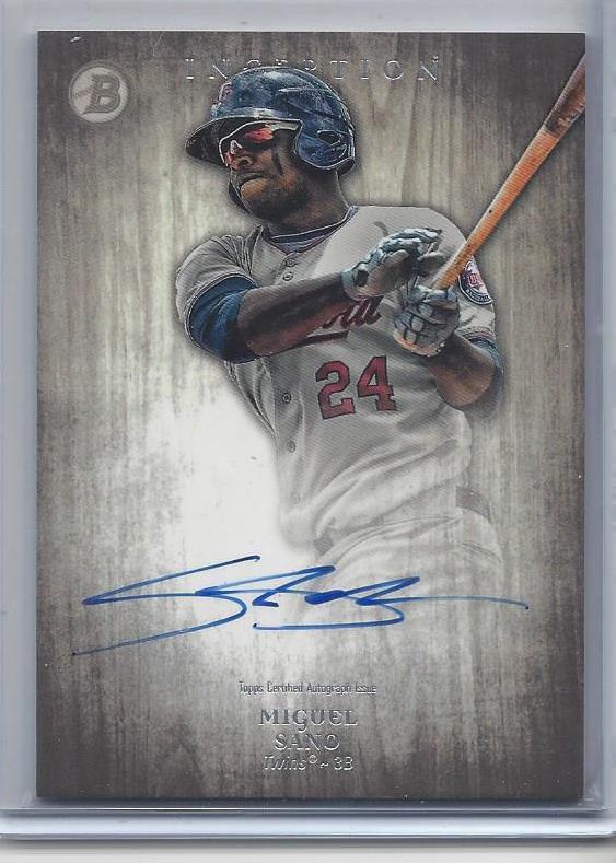 MIGUEL SANO 2014 BOWMAN INCEPTION TWINS PROSPECT ON CARD AUTO