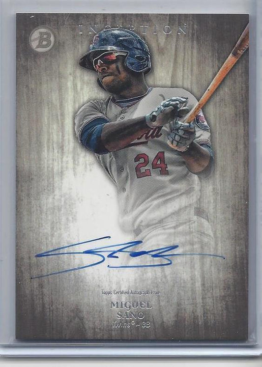 MIGUEL SANO 2014 BOWMAN INCEPTION TWINS PROSPECT ON CARD AUTO