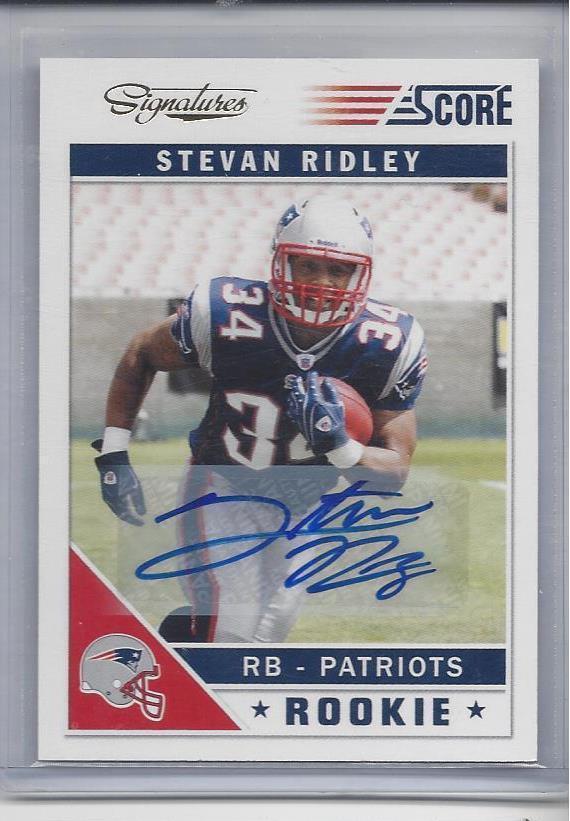 STEVAN RIDLEY 2011 SCORE SSP SIGNATURES PATRIOTS AUTO RC #391