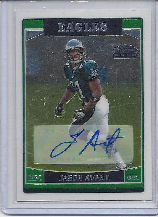 JASON AVANT 2006 TOPPS CHROME PANTHERS WR AUTO RC #257
