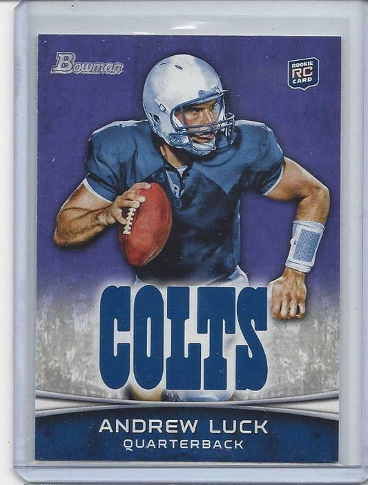 ANDREW LUCK 2012 BOWMAN COLTS PURPLE VARIATION ROOKIE RC #150