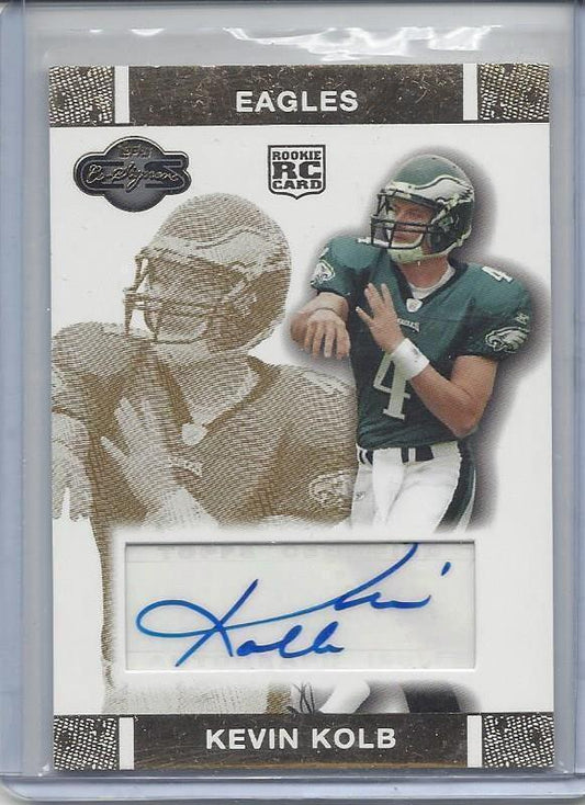 KEVIN KOLB 2007 TOPPS CO-SIGNERS GOLD AUTO RC #D 10/25