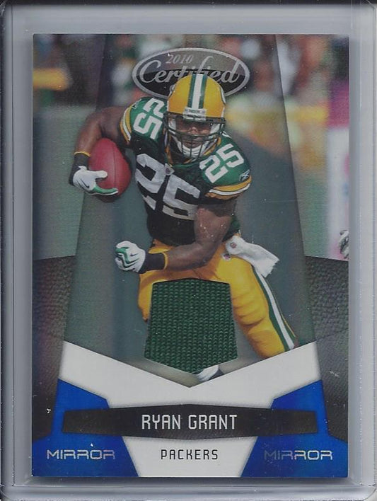 RYAN GRANT 2010 CERTIFIED MIRROR BLUE PACKERS GAME USED JERSEY #D 79/100