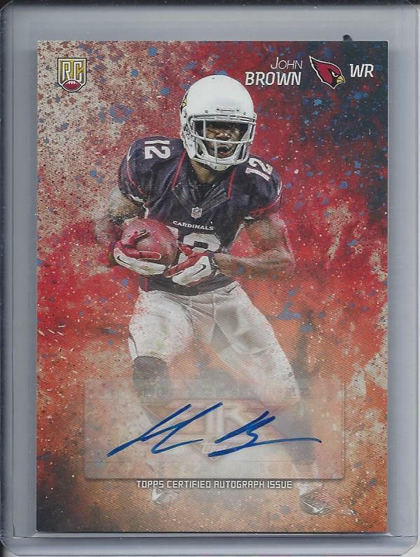 JOHN BROWN 2014 TOPPS FIRE CARDINALS ROOKIE AUTO RC #131