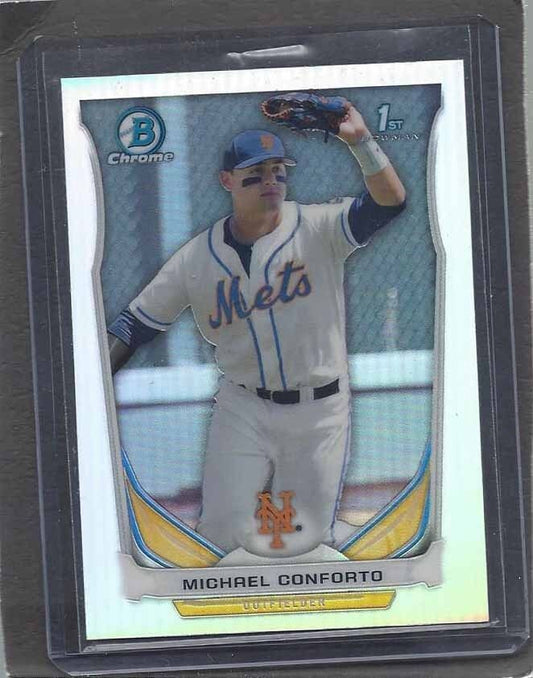 MICHAEL CONFORTO 2014 BOWMAN CHROME DRAFT 1ST PROSPECT REFRACTOR #7