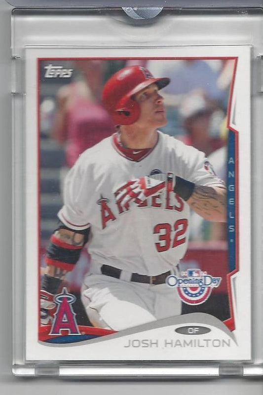 JOSH HAMILTON 2014 TOPPS OPENING DAY VAULT SEALED ENCASED BLANK BACK w HOLO 1/1