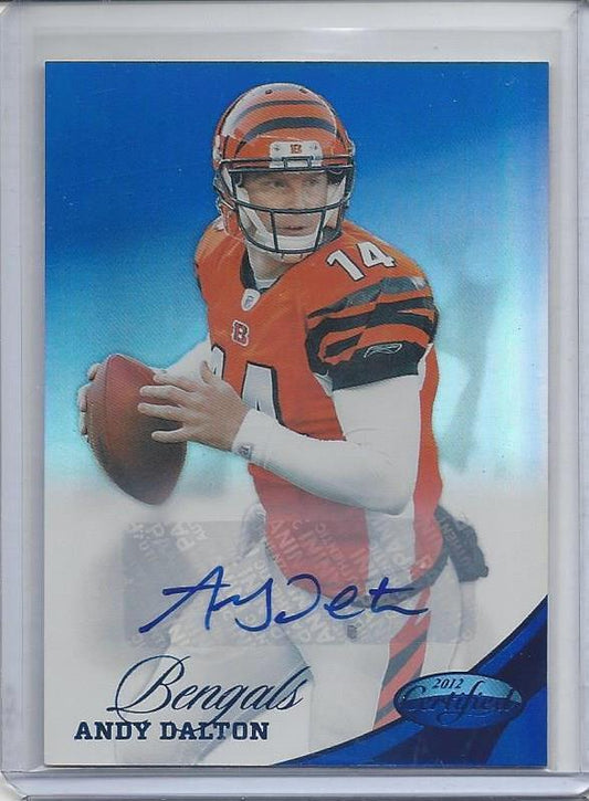 ANDY DALTON 2012 CERTIFIED BLUE BENGALS AUTO #D 36/49