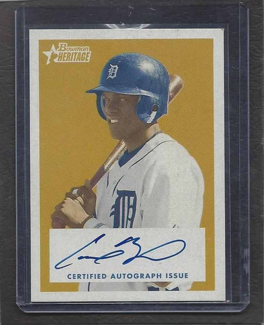 CAMERON MAYBIN 2006 BOWMAN HERITAGE ON CARD AUTO