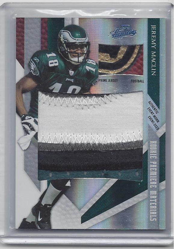 JEREMY MACLIN 2009 ABSOLUTE RPM DUAL 4 COLOR PATCH + 3 COLOR BALL RC #D 21/25