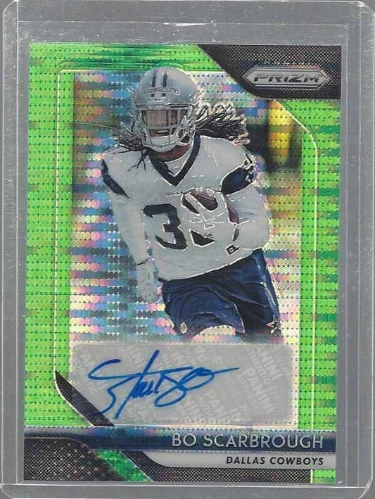 BO SCARBROUGH 2018 PANINI PRIZM GREEN PULSAR PRIZMS AUTO RC SP